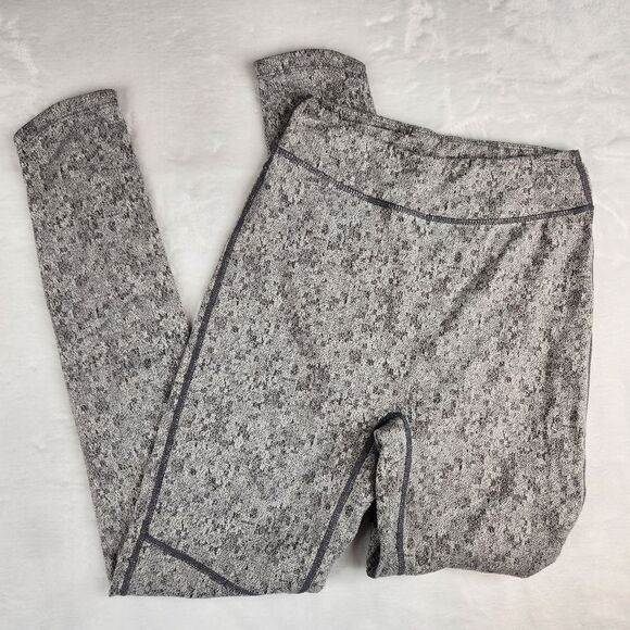 Gymshark Fleur Grey Charcoal Marl Dry Leggings Sz S - Picture 2 of 12